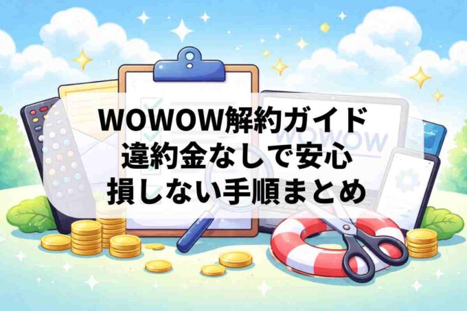 ＷＯＷＯＷの解約ルールを徹底解説！違約金ゼロで損をしない退会手順