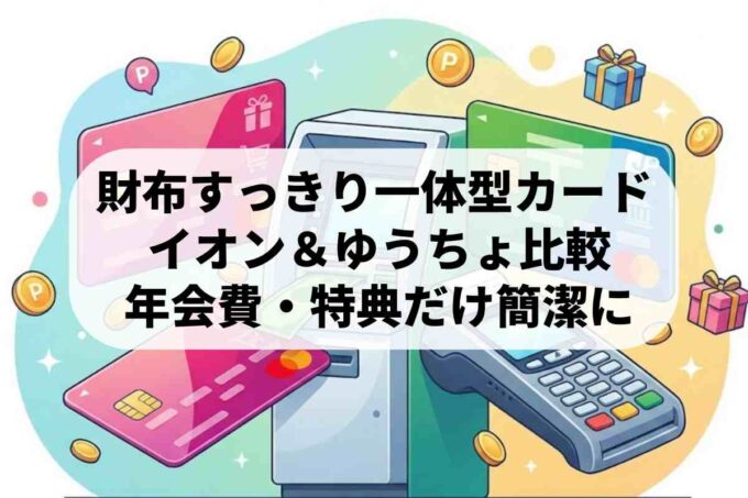 キャッシュカード機能付きクレカの作り方！イオン・ゆうちょが便利