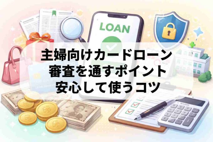 主婦でもカードローンは使える？審査をスムーズに進めるコツを解説