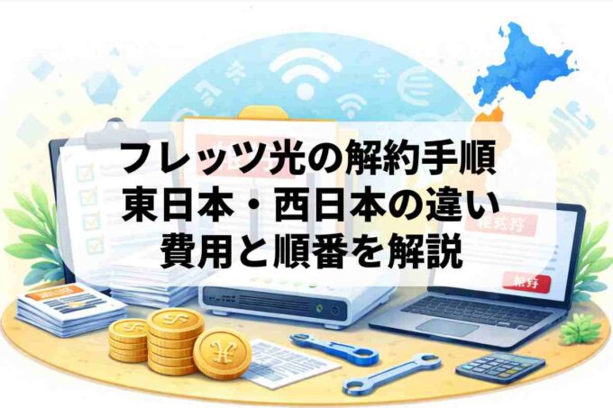 フレッツ光の解約手順まとめ！東日本・西日本の違いと最新費用