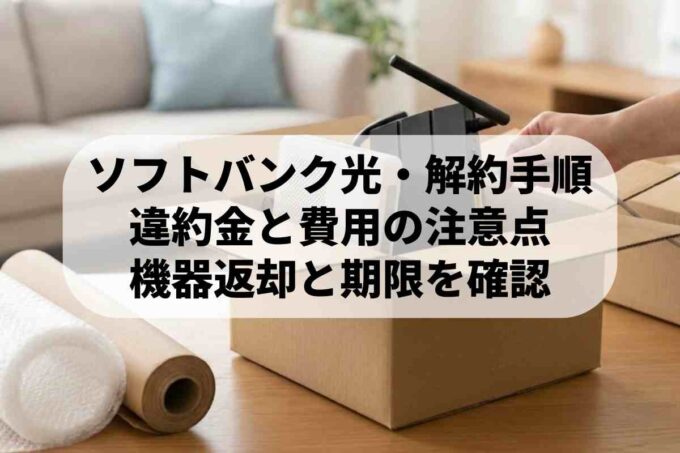 ソフトバンク光の解約方法まとめ！最新の窓口や返却先を詳しく解説