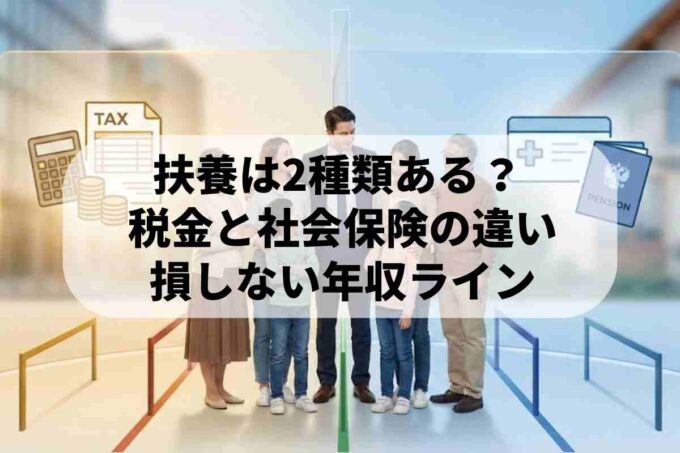 扶養家族は２種類？節税になる条件は？〜所得税と社会保険上の違い〜