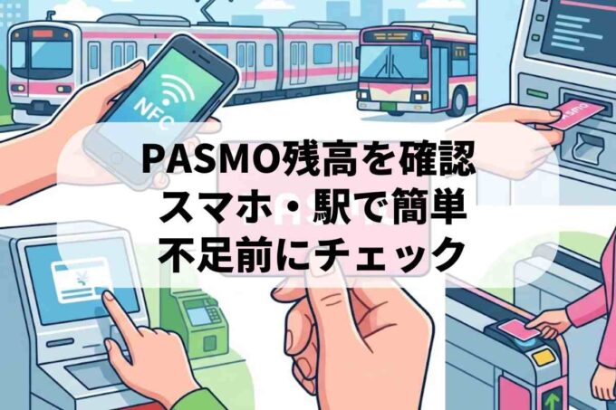 PASMOの残高確認はどうする？スマホや券売機など5つの方法を徹底解説！