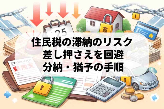 住民税を滞納するとどうなる？差し押さえリスクと解決策