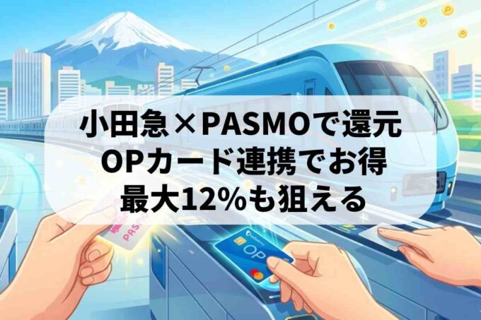 小田急はPASMOとOPカードで最大12%還元！ポイントの貯め方と使い方