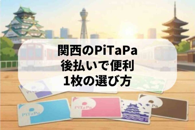 PiTaPaカードおすすめ6選！関西で使える交通系ICの種類と選び方