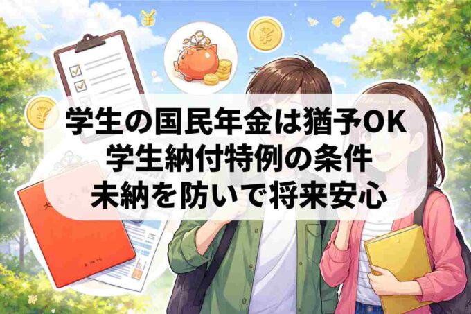 学生の年金免除（猶予）は年収いくらまで？申請方法と未納のデメリット