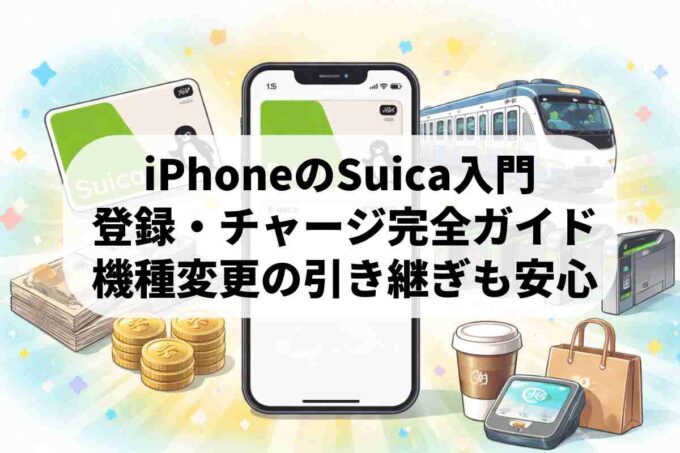 iPhoneでSuica（モバイルSuica）を使う方法！登録・チャージ・機種変更まで