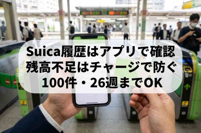 交通費が知りたい！ネットでSuicaの利用履歴をチェックする方法は？