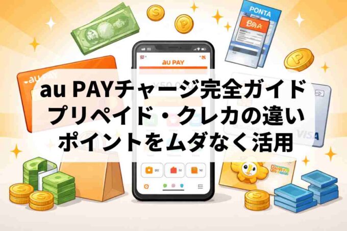 au PAYのチャージ方法を徹底調査！カードとの違いやポイント還元の罠