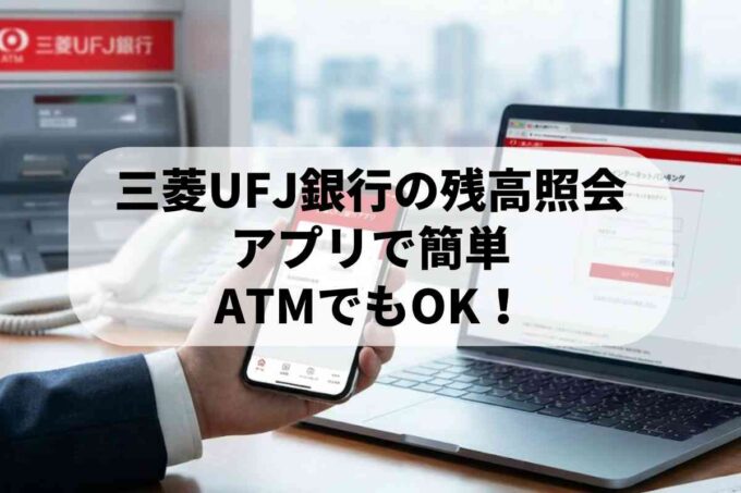 三菱UFJ銀行の残高照会まとめ｜アプリで簡単・ATMでもOK