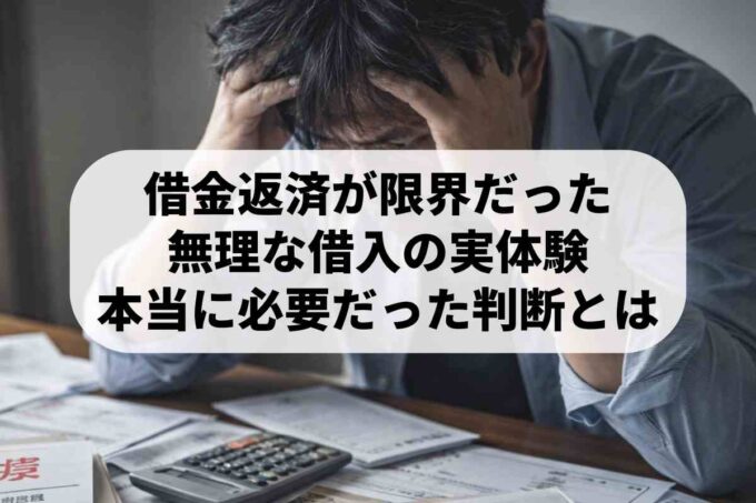 借金返済が苦しいときの解決策は？無理な借入の体験談と現実的な対処法