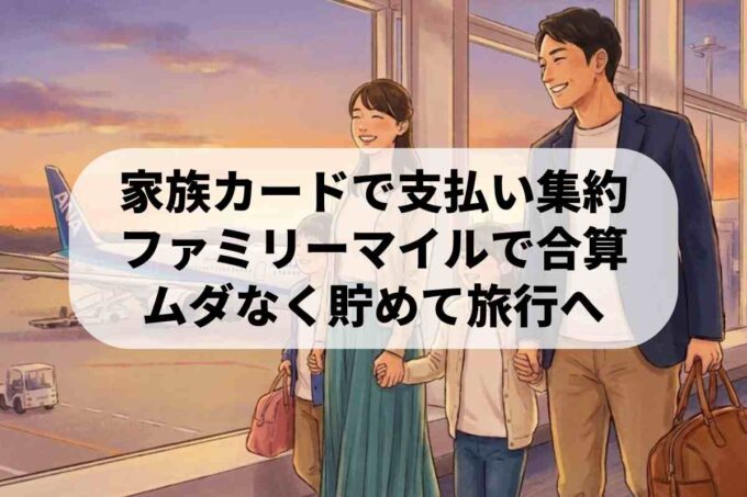 ANA家族カードの作り方！マイルを家族で共有してお得に貯める方法