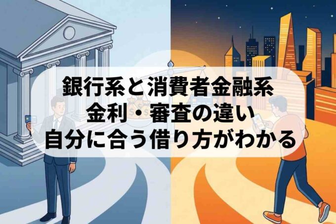 銀行系と消費者金融系カードローンの違いは？審査や金利を徹底比較！