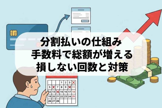 分割払いは損をする？手数料の仕組みと初心者が気をつけるべきポイント