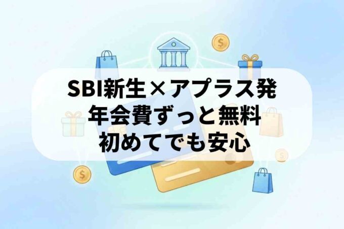 SBI新生銀行グループの年会費永年無料カード！APLUS CARD withの特典まとめ