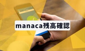 manacaの残高確認イメージ画像