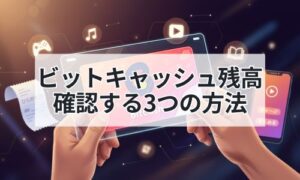 ビットキャッシュ残高を確認イメージ