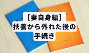 【妻自身編】扶養から外れた後の手続きイメージ