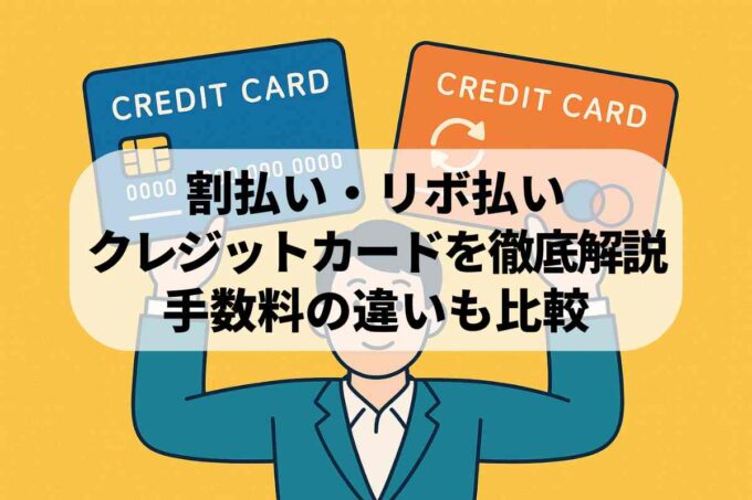 クレジットカードの分割払い・リボ払いを徹底解説！手数料の違いも比較