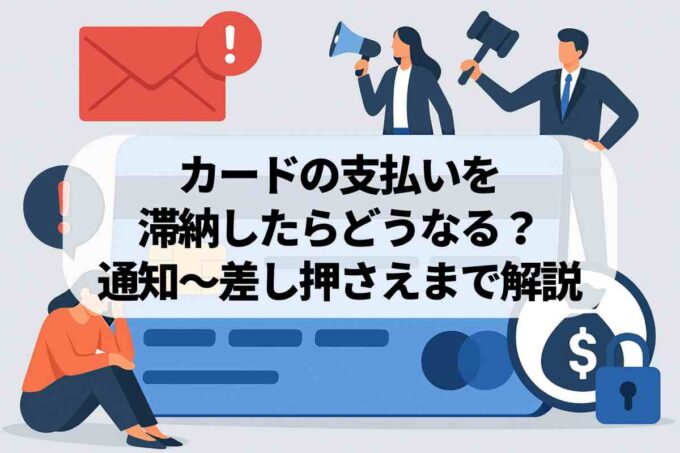 カードの支払いを滞納したらどうなる？通知〜差し押さえまで徹底解説