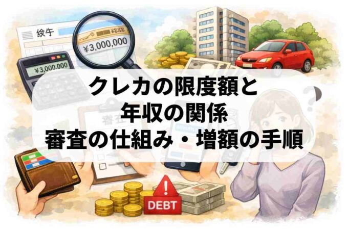 クレジットカードの限度額と年収の関係｜審査の仕組みや増額の手順を確認