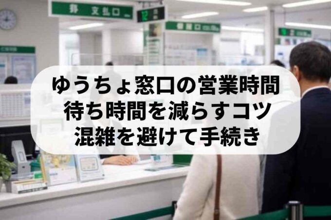 ゆうちょ窓口の営業時間と待ち時間！混雑回避の便利な使い方
