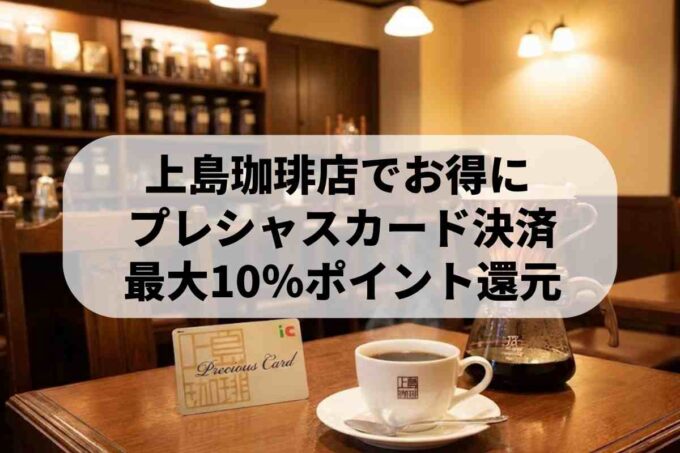 上島珈琲店プレシャスカードの使い方！お得なランク制度・残高照会方法