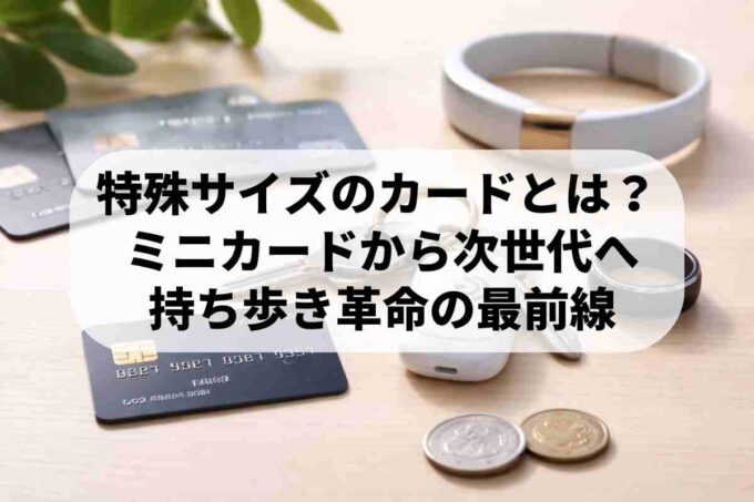 特殊なクレジットカードのサイズとは？ミニカードや最新の形状を解説