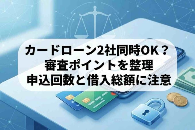 カードローンを2つ同時に利用する方法！何社まで申し込める？