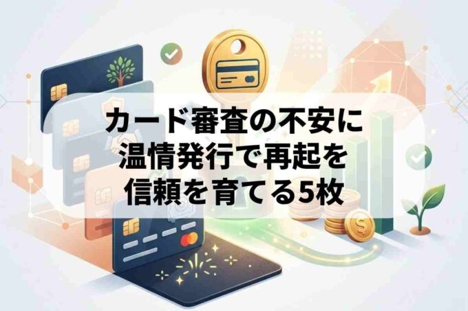 クレジットカードの審査不安を解消｜温情発行から信頼を積み直す5枚